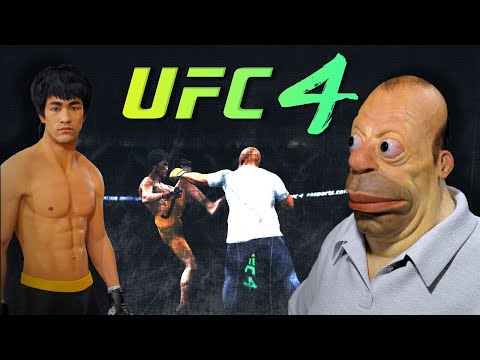 Bruce Lee vs. Old Homer Simpson (EA sports UFC 4)