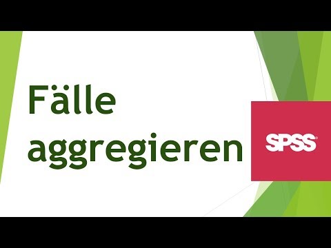Fälle aggregieren in SPSS