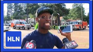 #PieceofBurger: Is this the best eyewitness ever? video