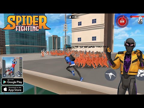 Spider Fighting: Hero Game (1 Vs 100 Fight) Gameplay Android