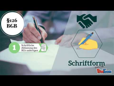 ► Formvorschriften der Rechtsgeschäfte