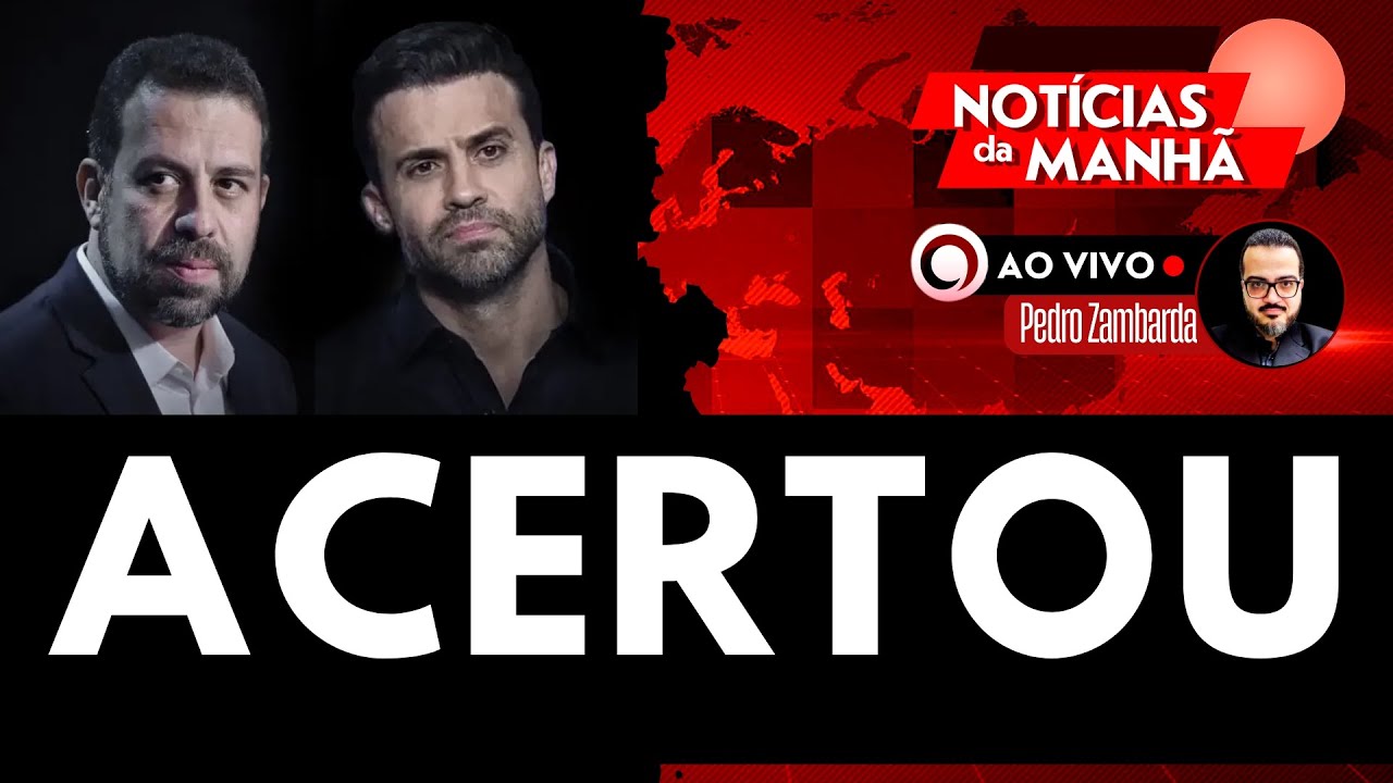 Notícias da Manhã - BOULOS ACERTA AO TOPAR SABATINA COM PABLO MARÇAL