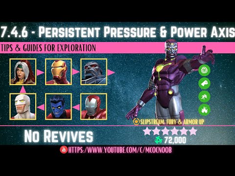 MCOC: Act 7.4.6 - Persistent Pressure, Buff Synthesis & Power Axis (Book 2, Act 1.4) - Superior Kang