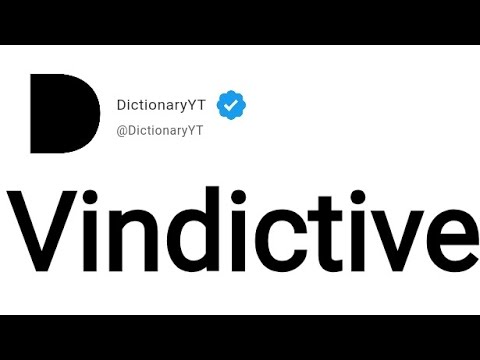 Vindictive Meaning in English