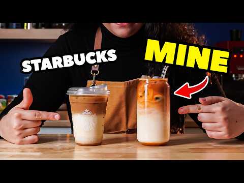 Make a BETTER Starbucks' Caramel Macchiato At Home! (ICED & HOT RECIPE)