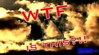 STRANGE perfect triangle cloud in a rectangle in the sky! - Long Beach, CA - Jan 27, 2013