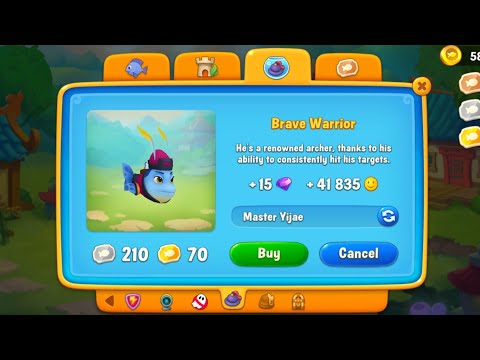 Fishdom: I open Martial Artists Aquarium and buy Brave Warrior Fish