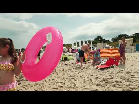 CLOUDY TUESDAY AT JASTARNIA WEJSCIE 49, BEACH WALK, 11 JULY 2023 4k