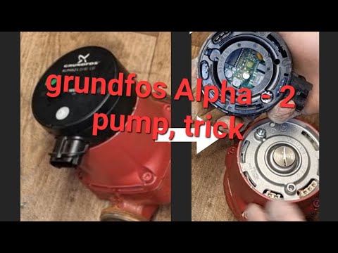 Grundfos Alpha 2 pump- how to vent / or replace faulty  speed controller