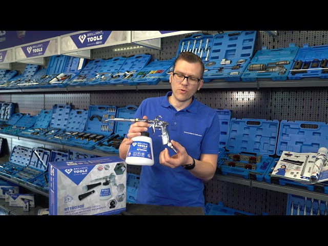 Video Teaser für BRILLIANT TOOLS BT160300 Druckluft-Reinigungs-Pistole [Powered by KS TOOLS]