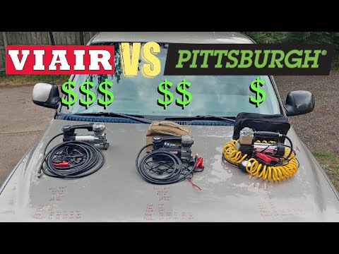 Viair 88P & 87P Vs. Pittsburgh Portable 12 Volt Air Compressors Comparison