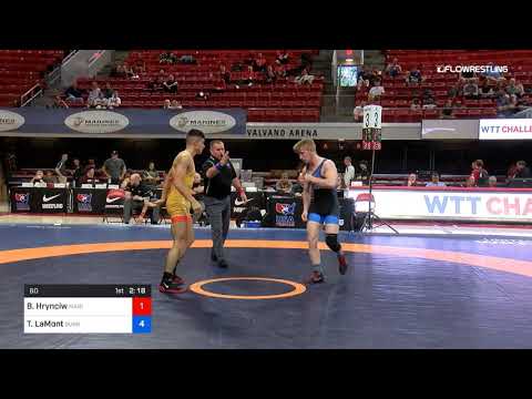 60 Kg Consolation Bruce Hrynciw Marines Vs Taylor LaMont Sunkist Kids Wrestling Club