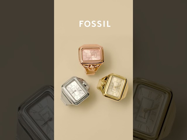 Vídeo relacionado con Fossil Reloj Raquel para mujer, movimiento de cuarzo de tres agujas con correa de acero inoxidable, Tono oro y blanco, 23 mm