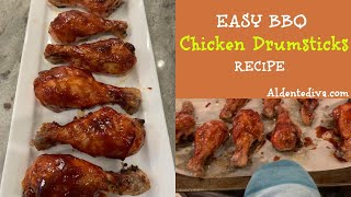 Easy BBQ Chicken Drumsticks Recipe - Baked BBQ Chicken Legs