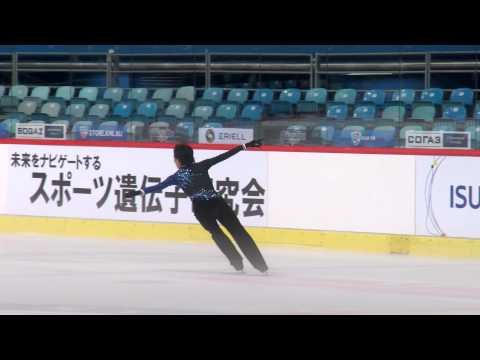 ISU 2014 Jr Grand Prix Zagreb Men Free Skate Hidetsugu KAMATA JPN