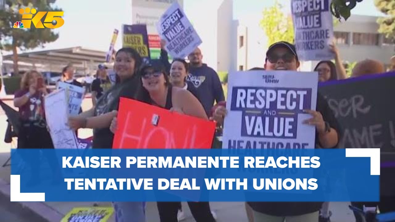 Kaiser Permanente reaches a tentative deal with health care worker unions after a recent strike