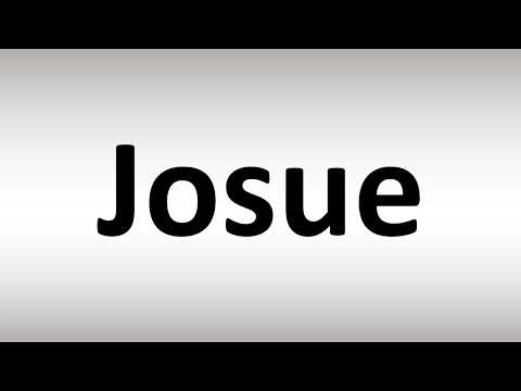 How to Pronounce Josue