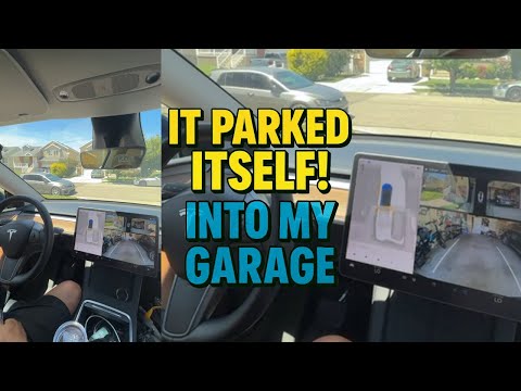 Tesla Parks Itself INTO My Garage — FSD Blew My Mind!