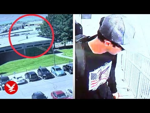 Charlie Kirk shooting suspect filmed fleeing the scene