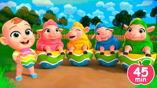 Mary Had a Little Lamb | Color Song | More Lalafun Nursery Rhymes &amp; Kids Songs