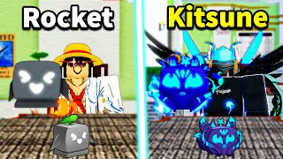 Trading From Rocket To Kitsune in One Trade! (Blox Fruits)