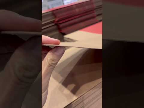 Very thin corrugated box, F-flute