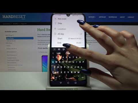 How to Add Event to Calendar in Honor 20i – Set Up Reminder