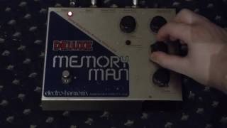 Video thumbnail for Electro-Harmonix Deluxe Memory Man (Vintage 4-Knob Blue Face) by 3rdStoreyChemist