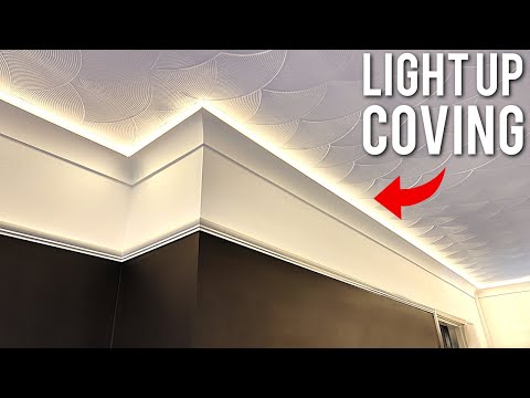DIY LED COVING + PICTURE RAIL - On A Budget!