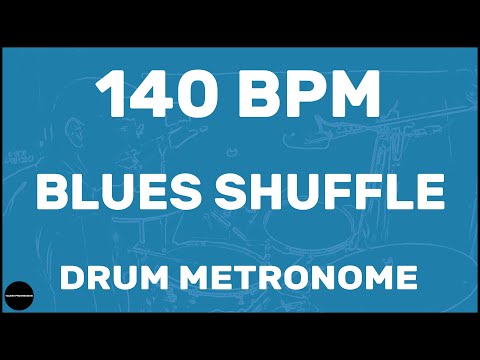Blues Shuffle | Drum Metronome Loop | 140 BPM