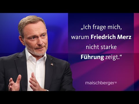 Christian Lindner über die aktuelle Regierung und sein neues Leben nach der Politik | maischberger