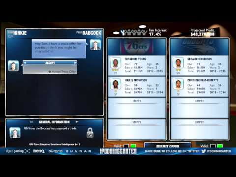 NBA 2K14 76ers MyGM Ep. 2 - Sam Hinkie Trades Thaddeus Young (Powered By @elgatogaming)