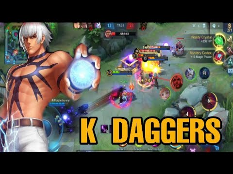 GUSION  k’ Dash montage#2 daggers on fire insane movement speed 1second kil fast combos ever