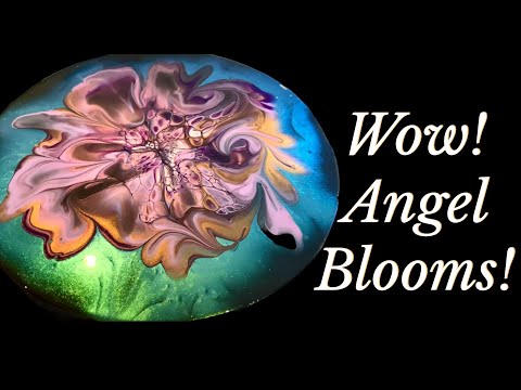 #242 Wow! New Method! Angel Blooms 👼🏻 Love This Effect! Bloom technique/ pour painting