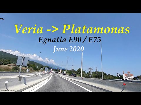 Veria - Platamonas Greece Egnatia E90-E75 Tunnel (June 2020) Βέροια - Πλαταμώνας (Εγνατία - Τούνελ)