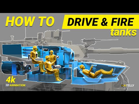 How to Drive and Fire Tanks | How it Works Abrams M1A2  M1A2C Tanks