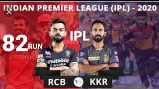 Live Cricket score Bangalore aur Kolkata IPL match 12 October 2020