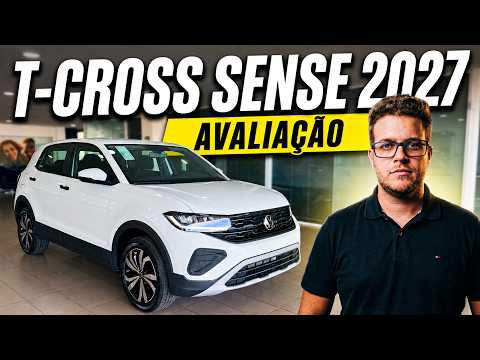 O NOVO T-CROSS SENSE 2027 É MELHOR? TUDO QUE MUDOU!