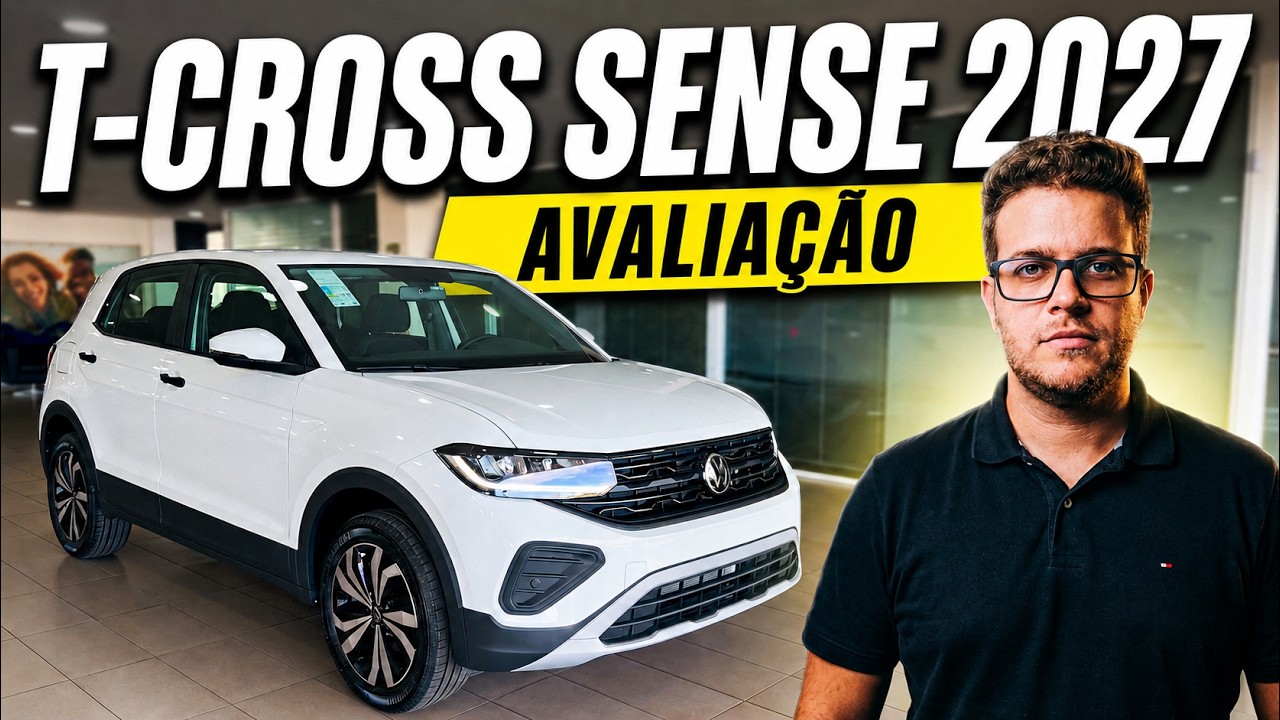 O NOVO T-CROSS SENSE 2027 É MELHOR? TUDO QUE MUDOU!