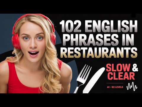 ✅102 MUST-KNOW English Phrases for Food and Drink Ordering✅Learn English with easy  Podcast English