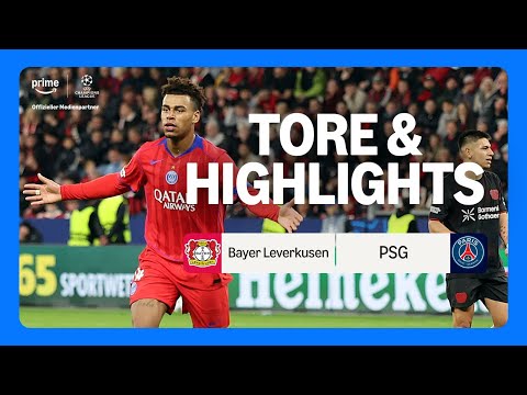 UEFA Champions League Ligaphase Bayer Leverkusen vs PSG | Highlights und Tore