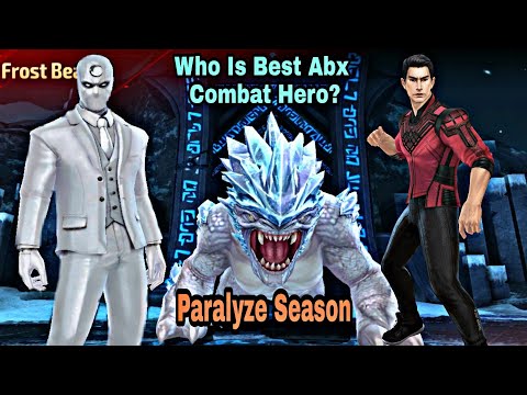 Abx Combat Hero Paralyze Season | Shang Chi VS Moon Knight Comparison - Marvel Future Fight