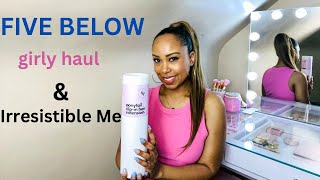 PINK GIRLY Five Below Fitness Haul + Irresistible Me Clip In Hair Extension Try On Review
