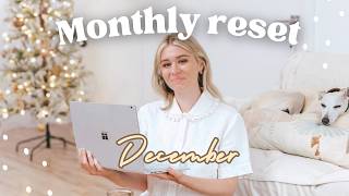 DECEMBER MONTHLY RESET | Preparing for the Holiday Season & New Goals