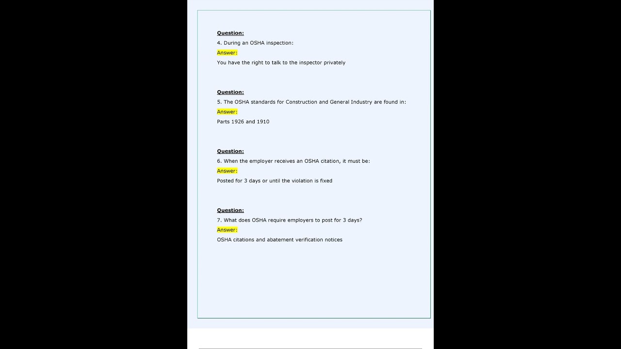 OSHA 10 Final Exam Latest 2024 2025 with 100% Correct Answers