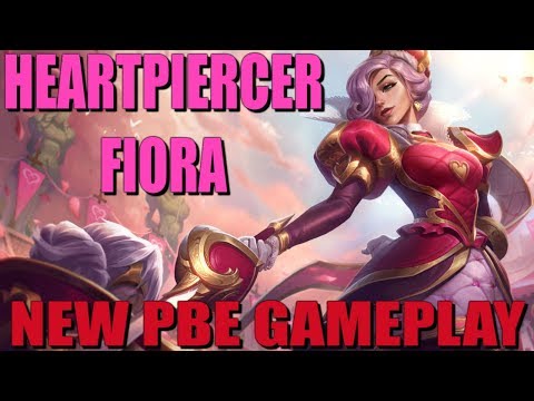 HEARTPIERCER FIORA SKIN GAMEPLAY - PBE PRE-RELEASE - League of Legends