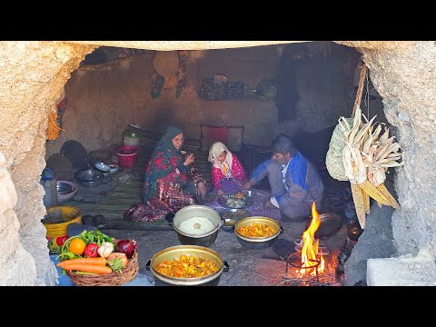 Authentic Iranian Food: Cooking Persian Barberry Rice with chicken | Village Life Iran