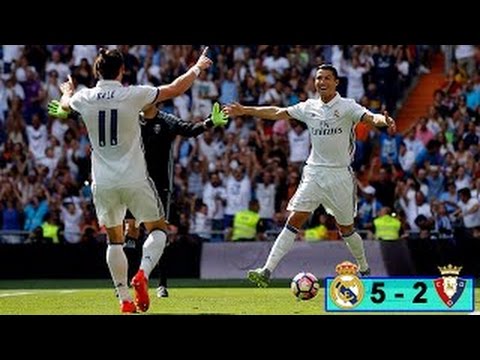 Real Madrid vs Osasuna 5-2 Extendido Todos os Destaques | LaLiga Santander 10/09/2016