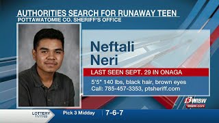 Pottawatomie County Sheriff’s Office searching for runaway teen