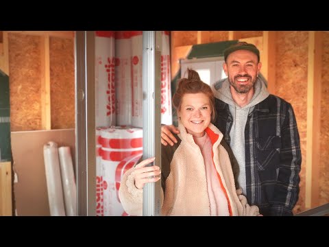 WE'RE DRIED IN! Making a Little Wood Cabin Into a Cosy Home